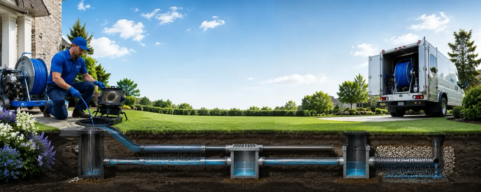Outdoor drain cleaning information for Inverness, CA